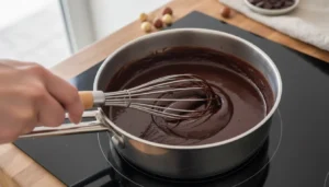 Bolo gelado de chocolate simples – Passo 5