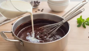 Bolo gelado de chocolate simples – Passo 6