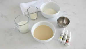 Brigadeiro colorido com corante e leite Ninho – Passo 1