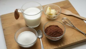 Brigadeiro de cacau sem leite condensado – Passo 1