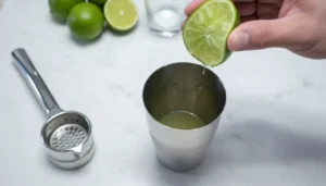 Caipirinha de morango simples – Passo 2