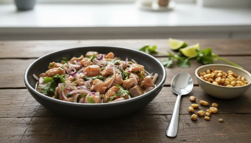 Ceviche de salmão – Destaque