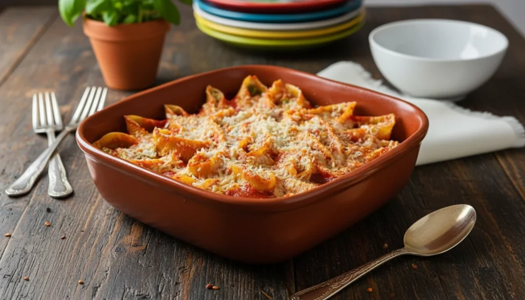 Conchiglione recheado de brócolis e queijo – Destaque