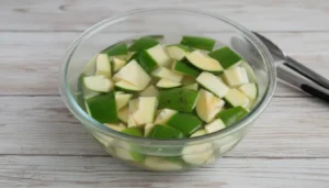 Doce de mamão verde em pedaços cristalizado – Passo 3