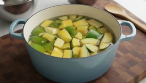 Doce de mamão verde em pedaços cristalizado – Passo 7