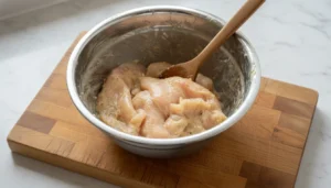 Frango com cebola caramelizada – Passo 2