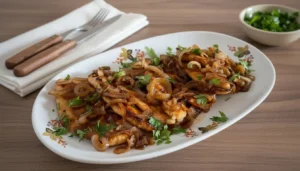 Frango com cebola caramelizada – Passo 7