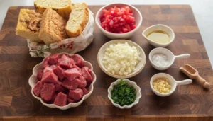 Pão com carne – Passo 1