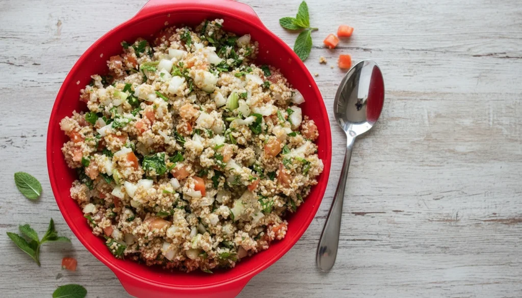 Tabule com pimentão – Destaque